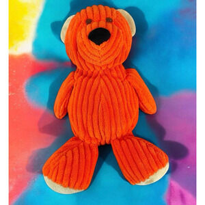Circo Target Teddy Bear Plush Orange Chenille Ribbed Corduroy Stuffed Animal